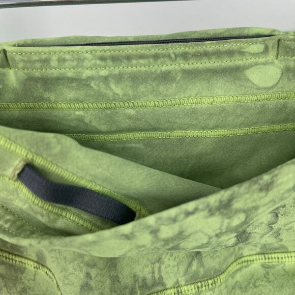 Lululemon Base Pace High Rise Crop 23" City Grit Green Multi Size 6 - Picture 5 of 10